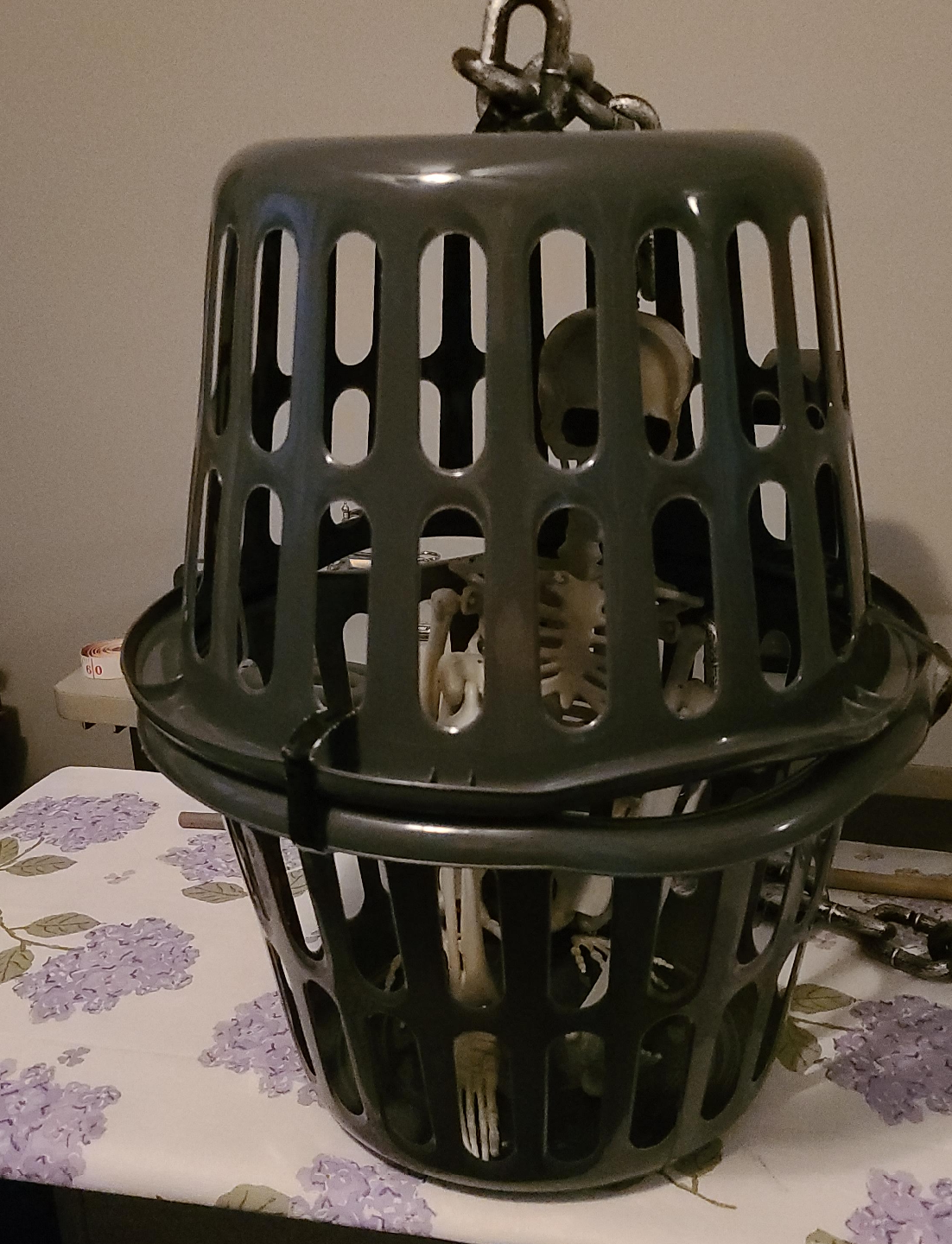 Halloween Skeleton Cage Decoration thumbnail