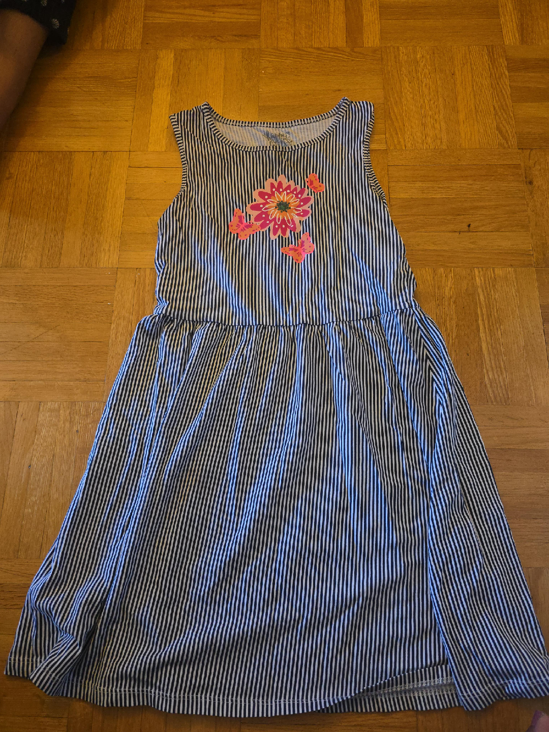 Striped Dress with Floral Design thumbnail