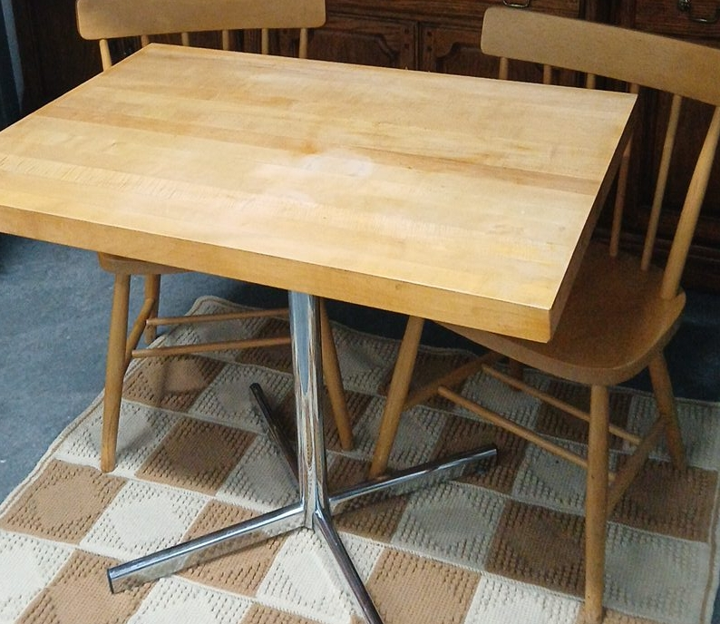 Dining Table with Chrome Base thumbnail
