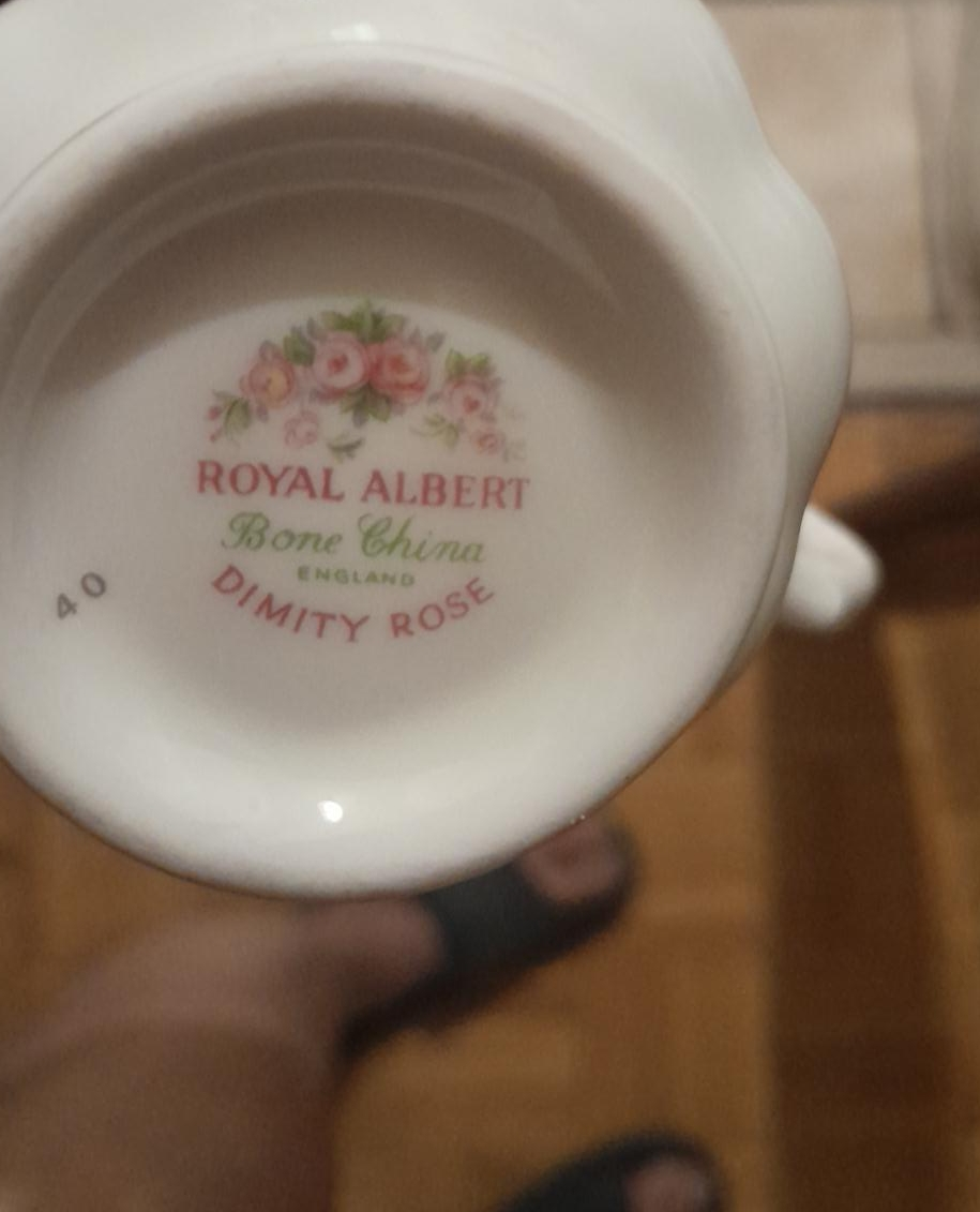 Royal Albert Dimity Rose Bone China Creamer