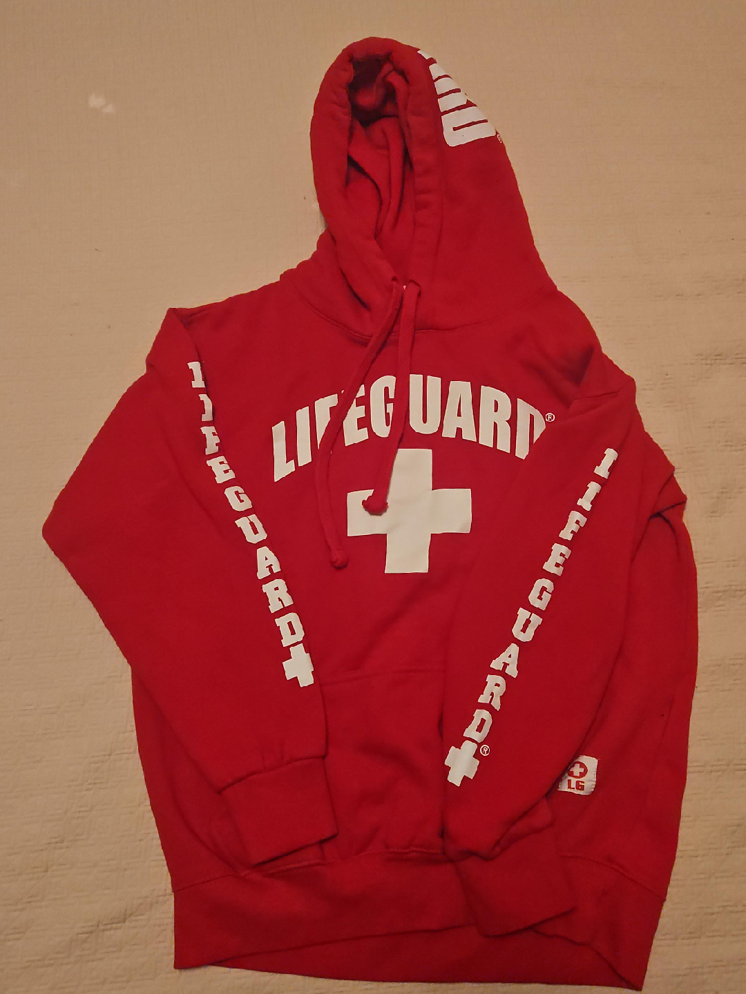 Lifeguard Red Hoodie - Size Small thumbnail