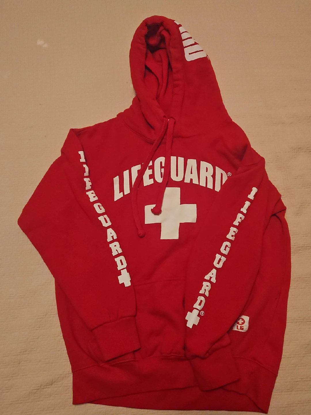 Lifeguard Red Hoodie - Size Small