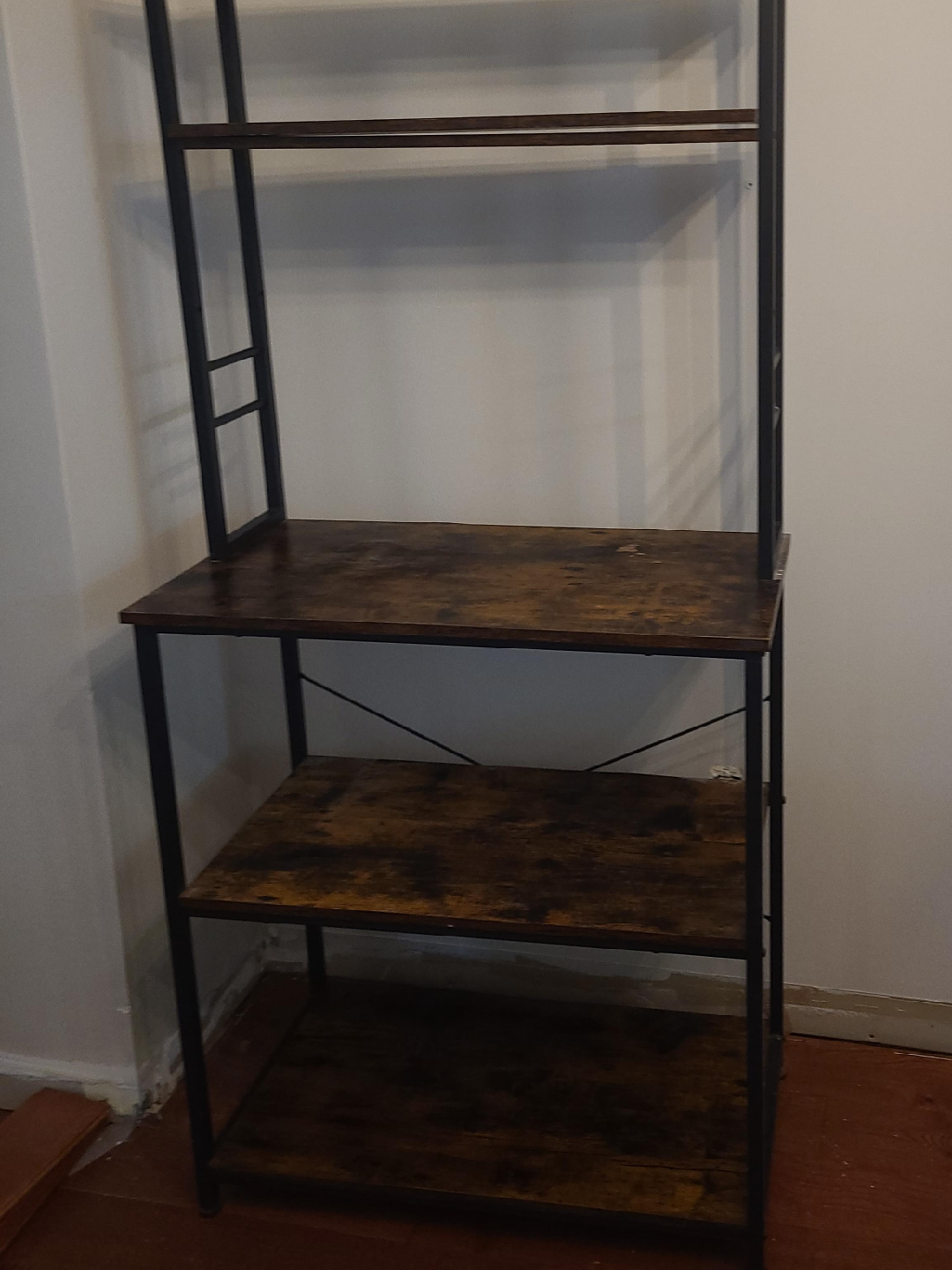 Rustic Brown & Black Bakers Rack image indicator(1)