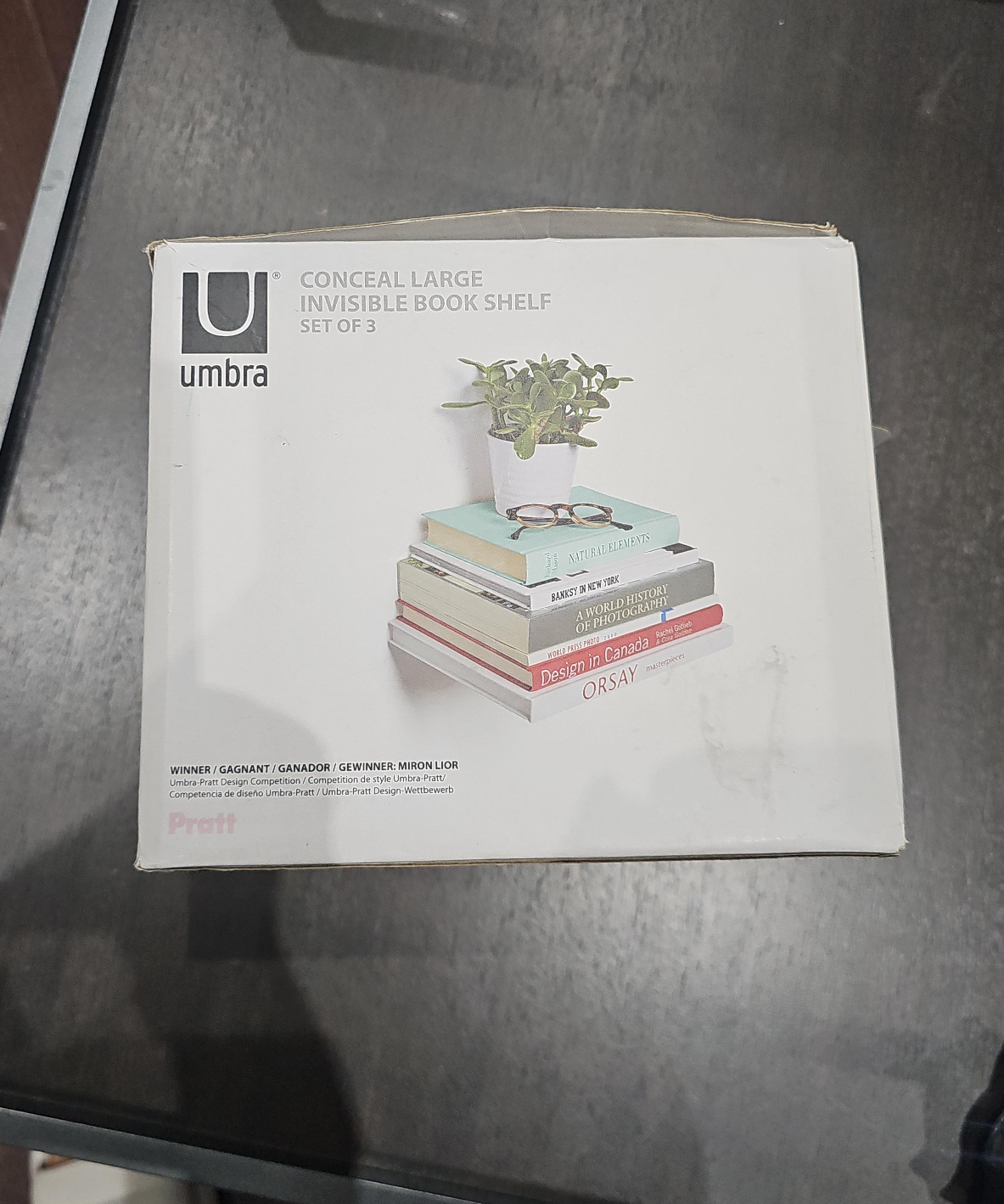 Umbra Conceal Large Invisible Bookshelf - Set of 3 thumbnail