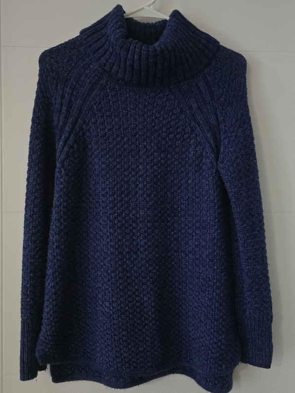 Blue Cowl Neck Sweater thumbnail