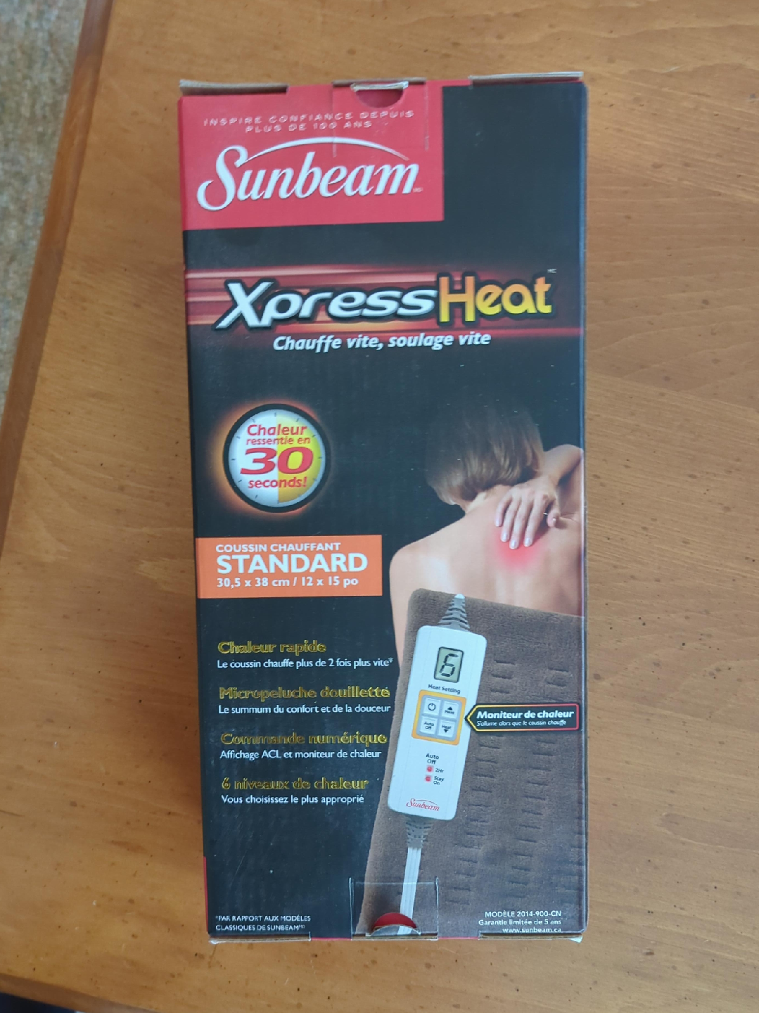 Sunbeam XpressHeat Standard Heating Pad - NEW