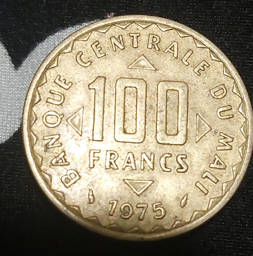 Vintage 1975 Banque Centrale du Mali 100 Francs Coin thumbnail