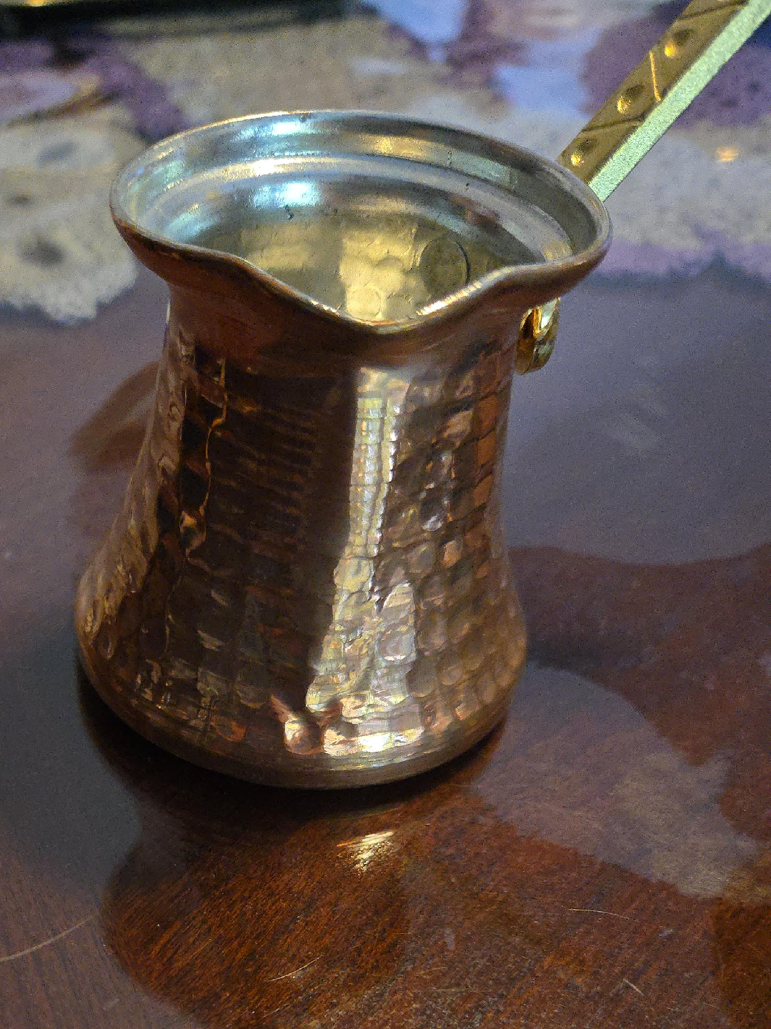 Hammered Copper Turkish Coffee Pot thumbnail