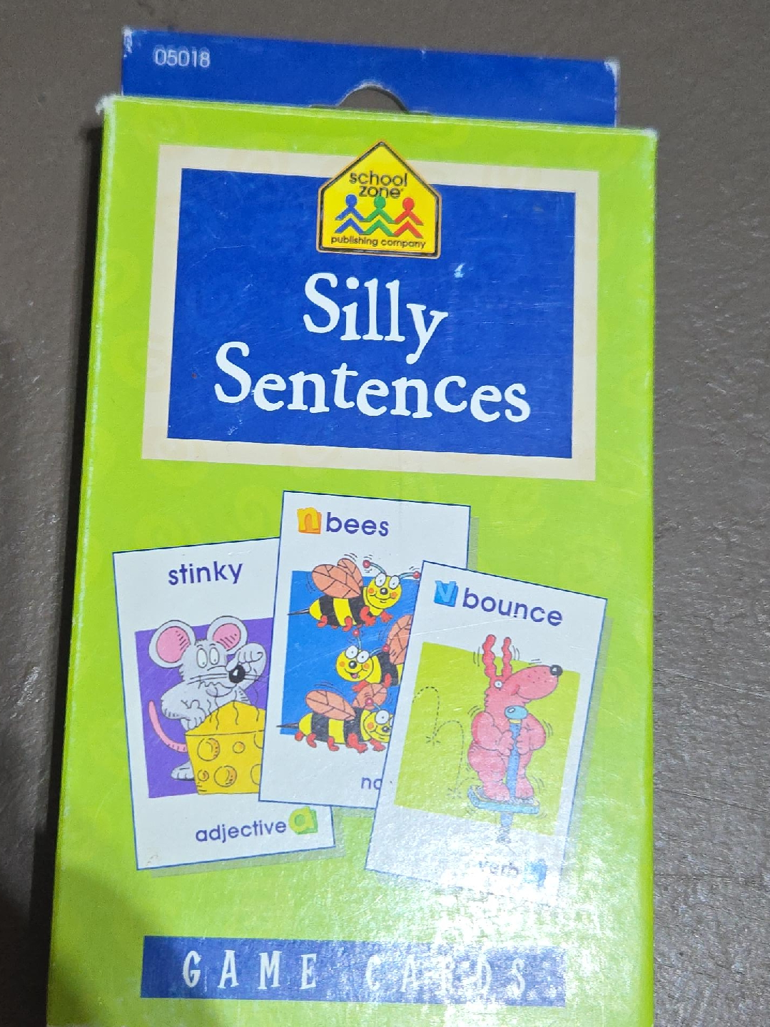 School Zone Silly Sentences Game Cards