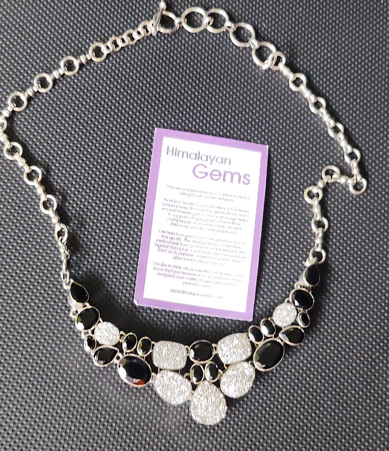 Himalayan Gems Silver Necklace thumbnail