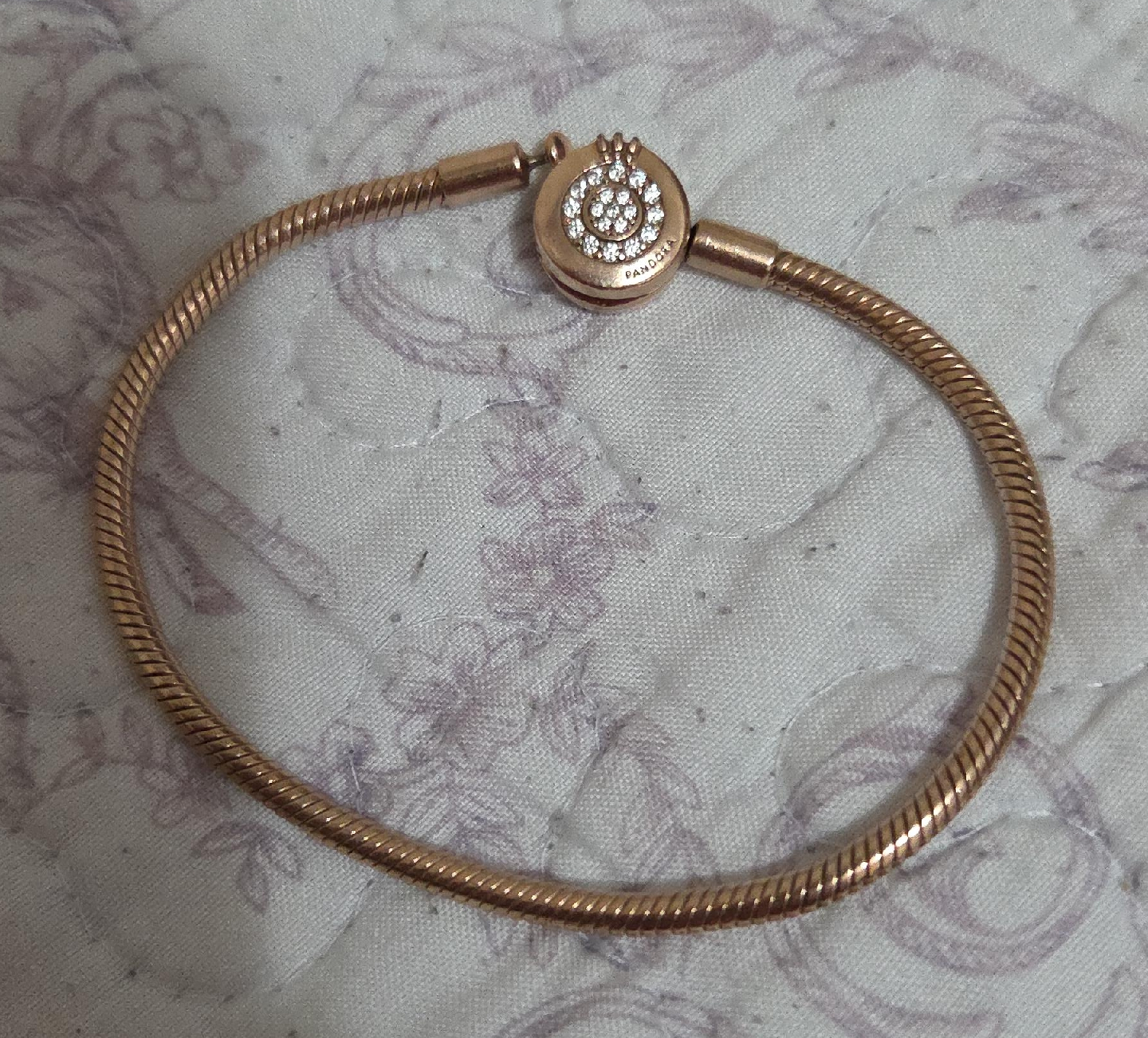 Pandora Rose Gold Snake Chain Bracelet thumbnail