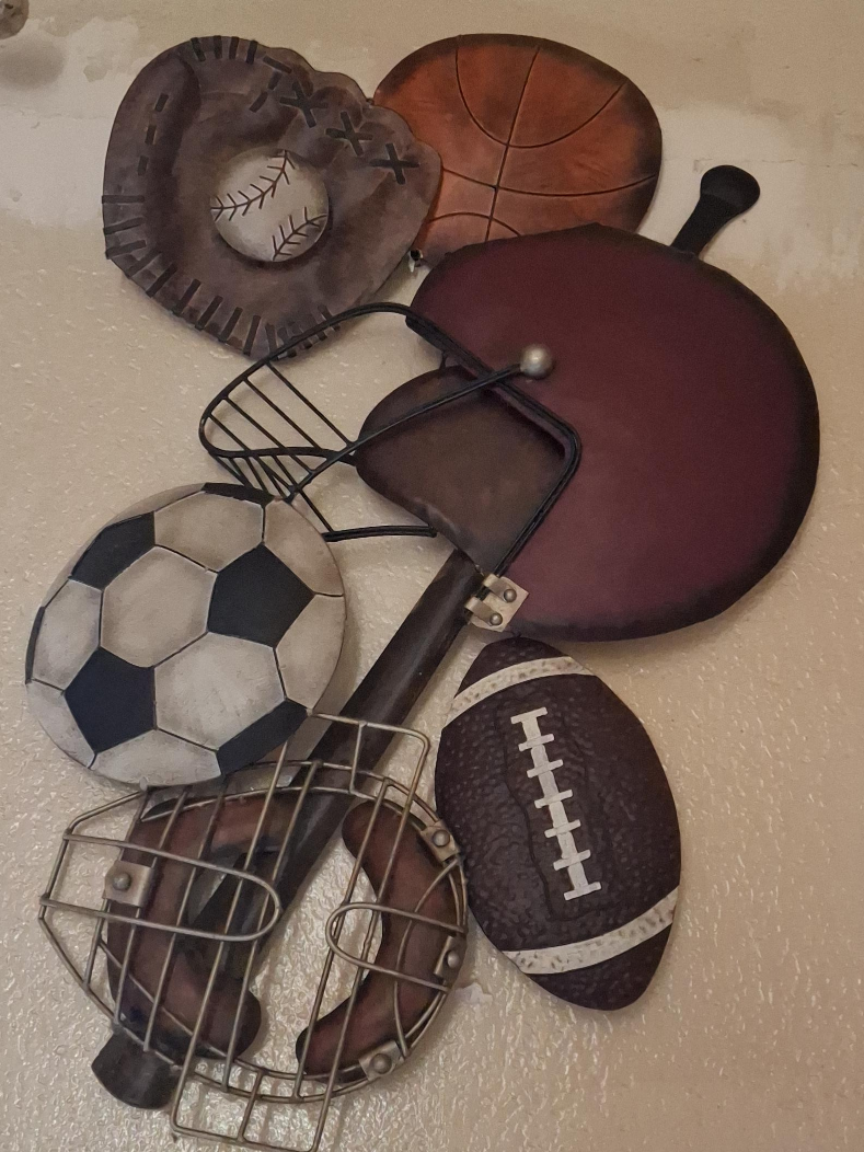 Metal Hanging Sports Wall Decor thumbnail