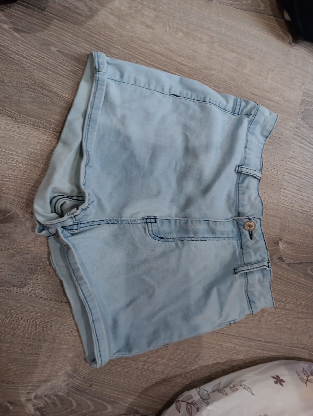 Light Blue Denim Shorts thumbnail