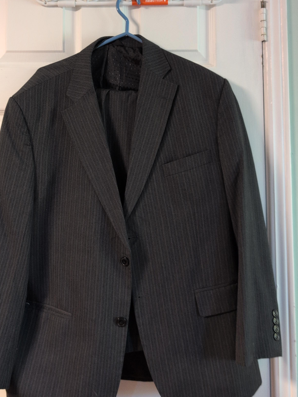 Men's Grey Pinstripe Suit thumbnail