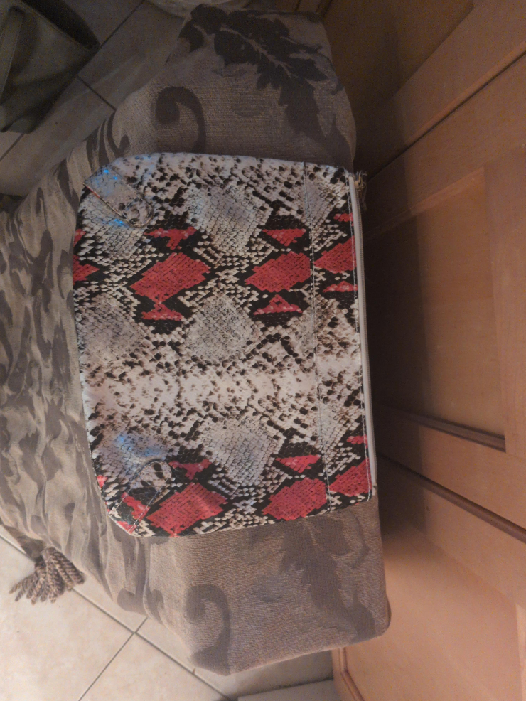 Snakeskin Print Clutch thumbnail