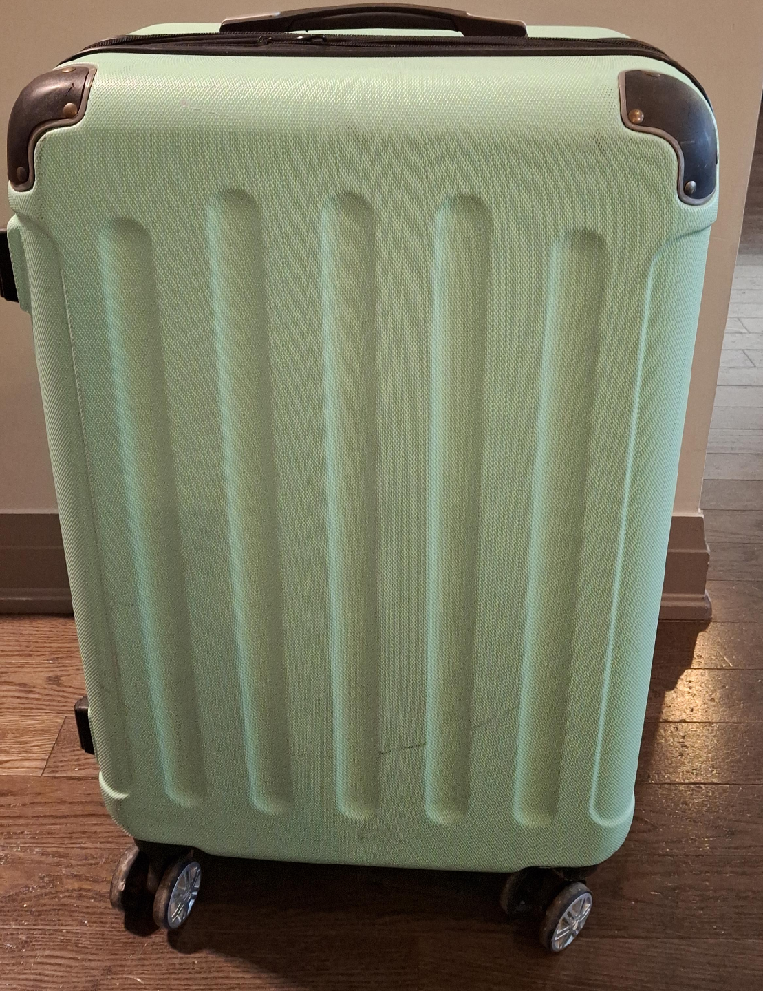 Zosed Mint Green Carry-On Suitcase thumbnail