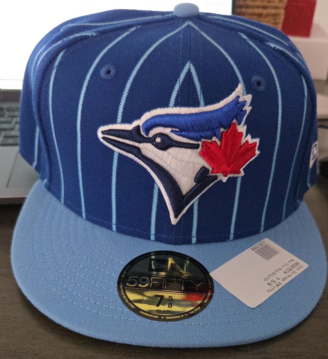 New Era Jays Birdcage 59Fifty Hat 7 5/8 thumbnail
