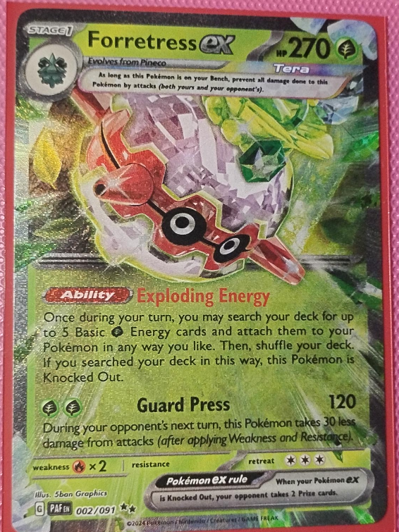 Forretress EX Pokemon Card