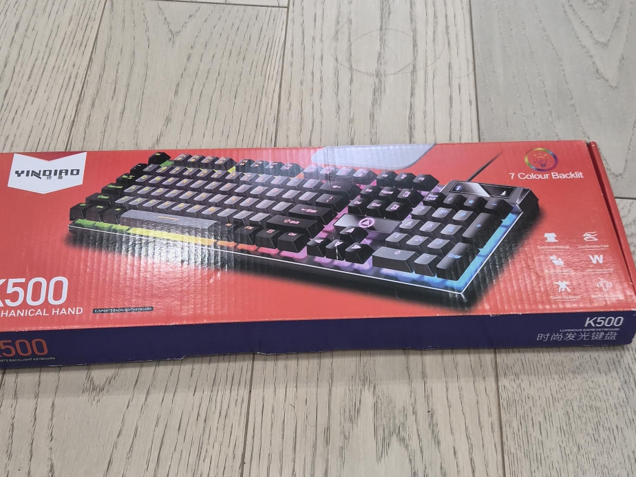 Yindiao K500 Mechanical Keyboard - Pink thumbnail