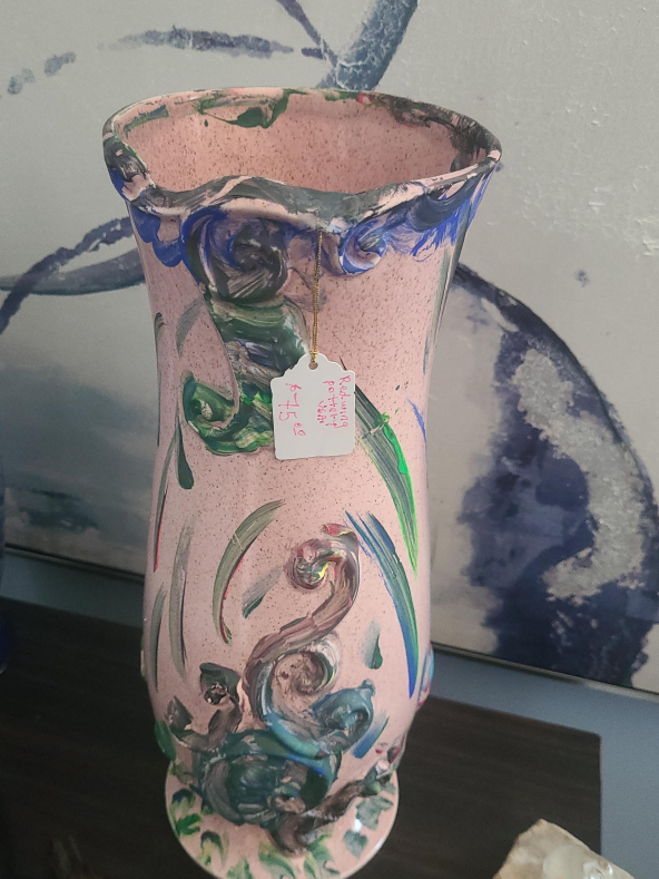 Red Wing Pottery Vase - Pink thumbnail