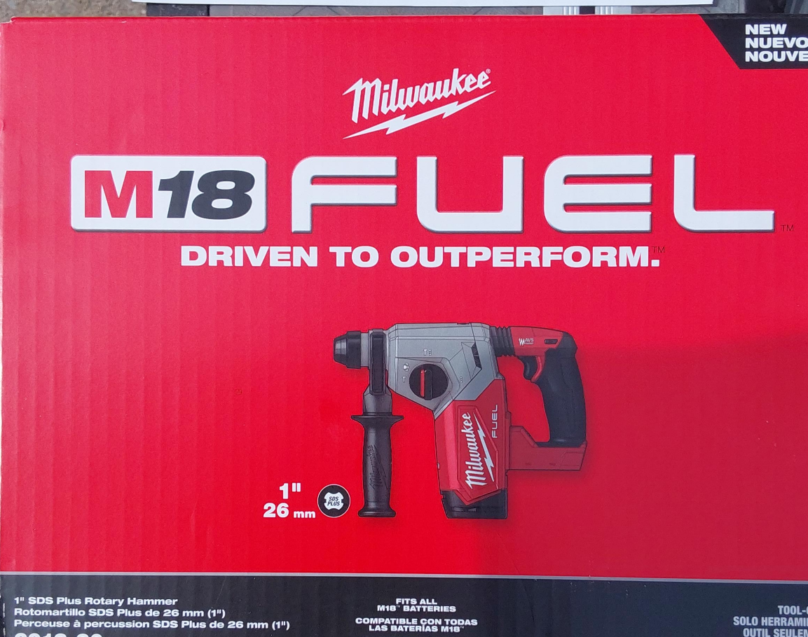 Milwaukee M18 FUEL 1" SDS Plus Rotary Hammer - New thumbnail
