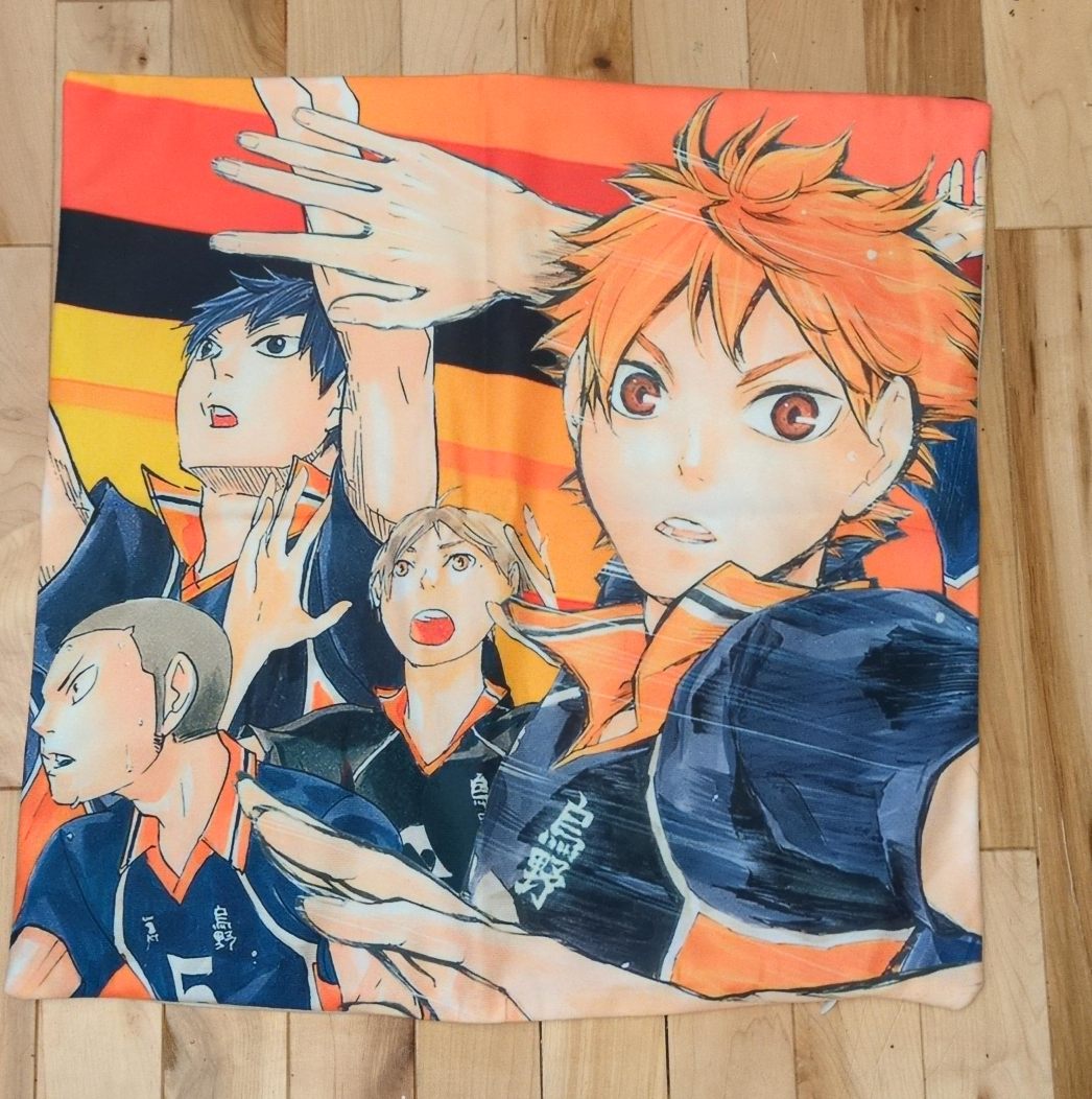 Haikyuu Anime Throw Pillow thumbnail