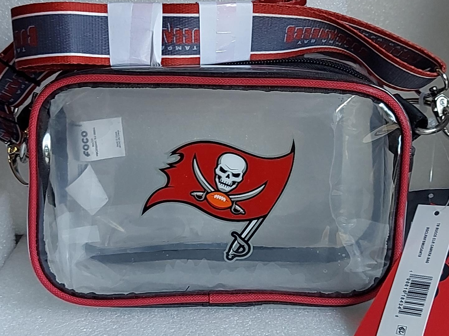FOCO Tampa Bay Buccaneers Clear Camera Bag - New thumbnail