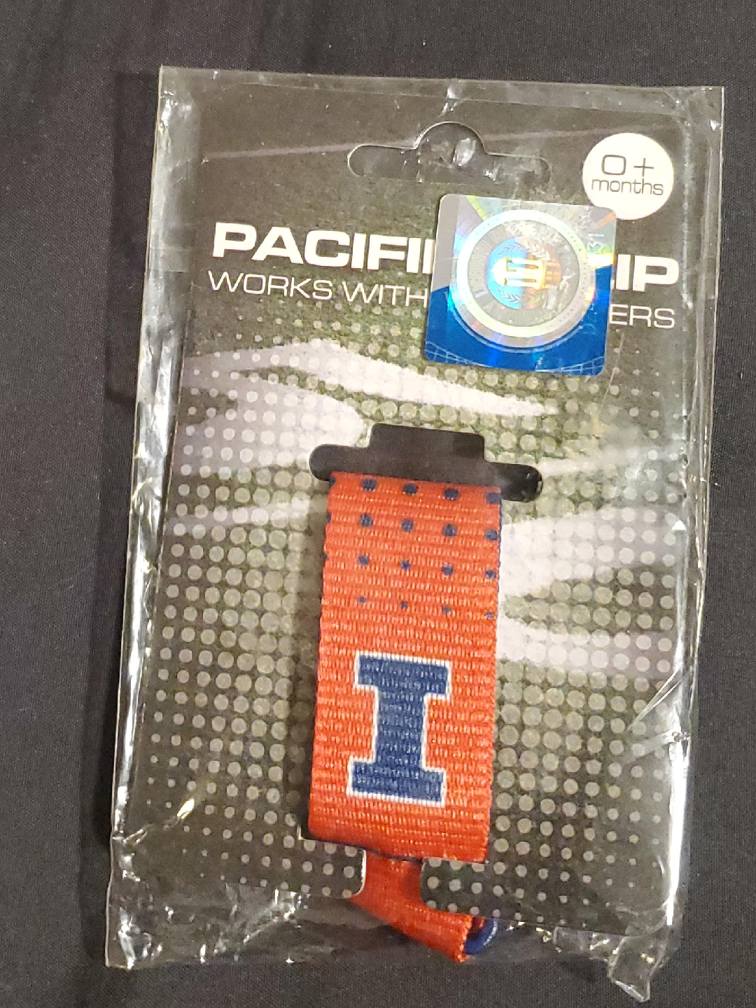 Pacific Baby Pacifier Clip - University of Illinois thumbnail