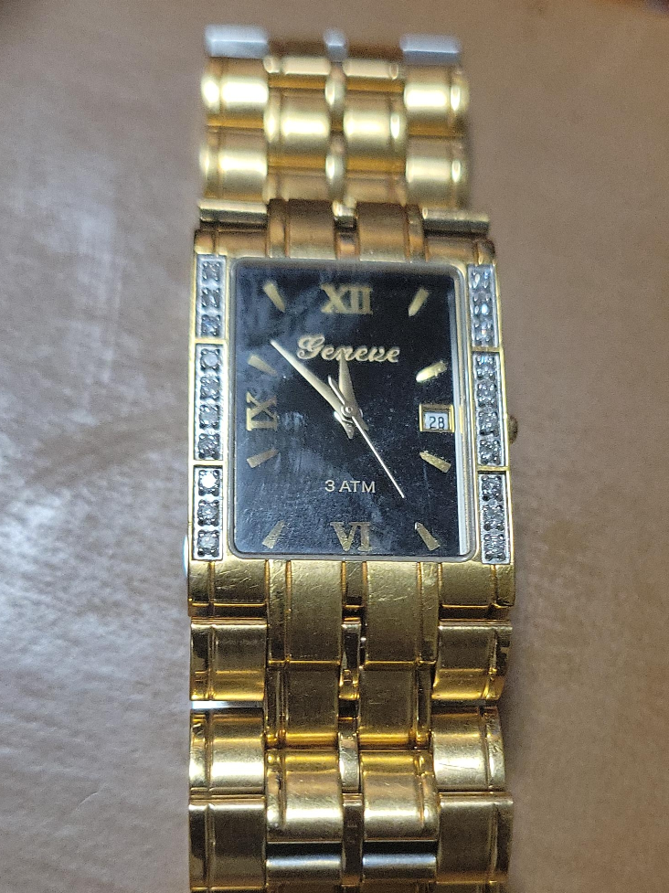 Geneve Gold Tone Watch thumbnail