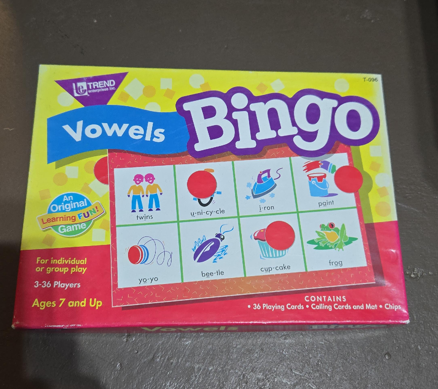 Trend Enterprises Vowels Bingo Game