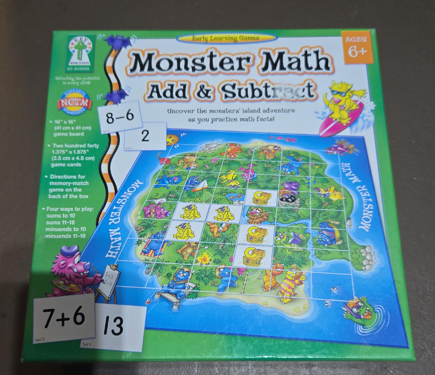 Monster Math Add & Subtract Game (Ages 6+)