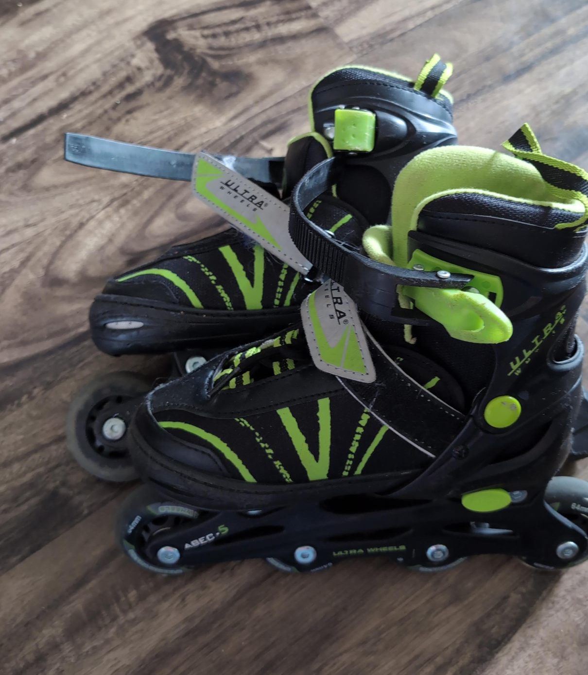 Ultra Wheels Inline Skates - Black & Green thumbnail