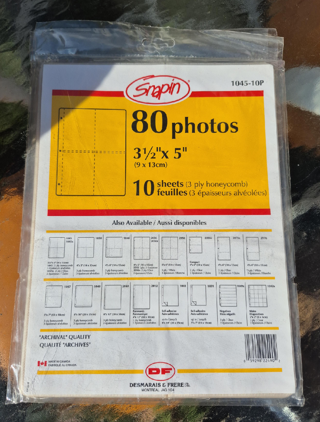 Snapin 80 Photos - 3 1/2" x 5" Photo Sleeves thumbnail