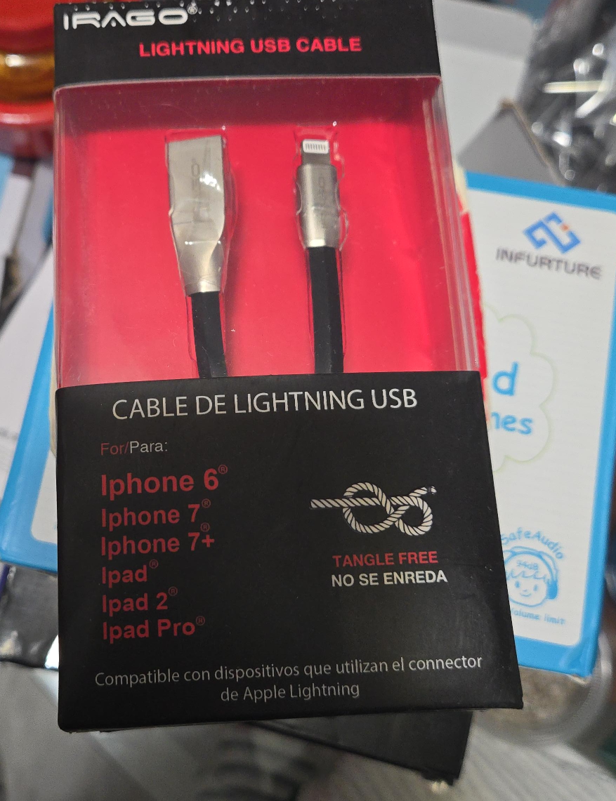 IRAGO Lightning USB Cable for iPhone/iPad - New! thumbnail