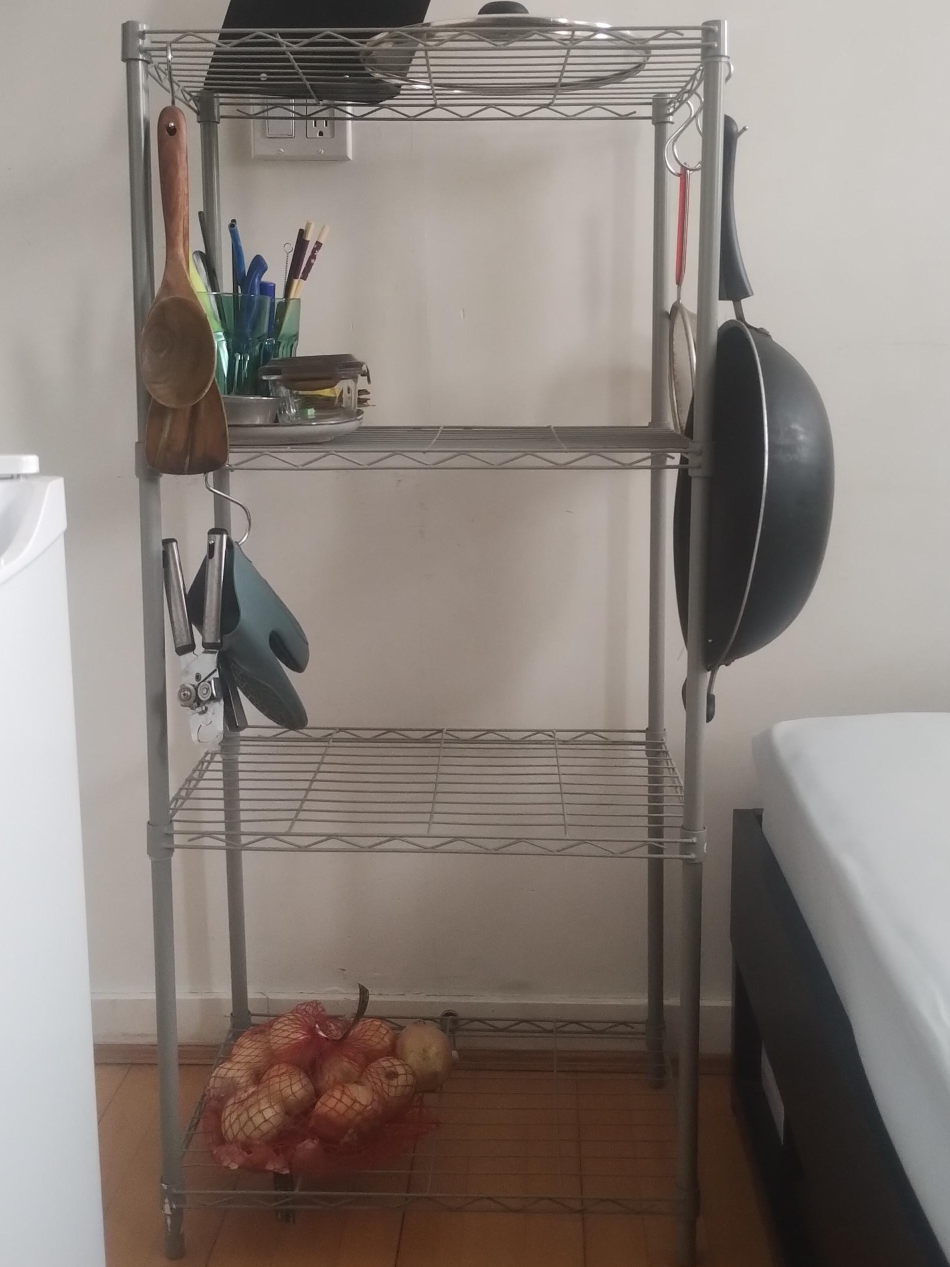 Metal Wire Shelving Unit - Grey thumbnail