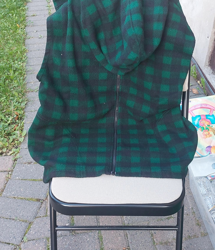 Green & Black Plaid Fleece Zip-Up Hoodie thumbnail