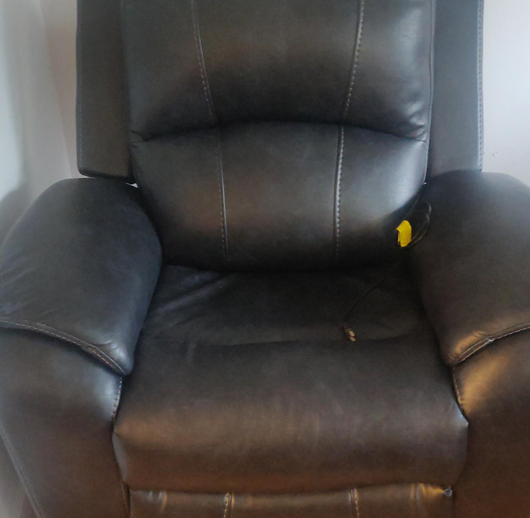 Black Leather Recliner electric