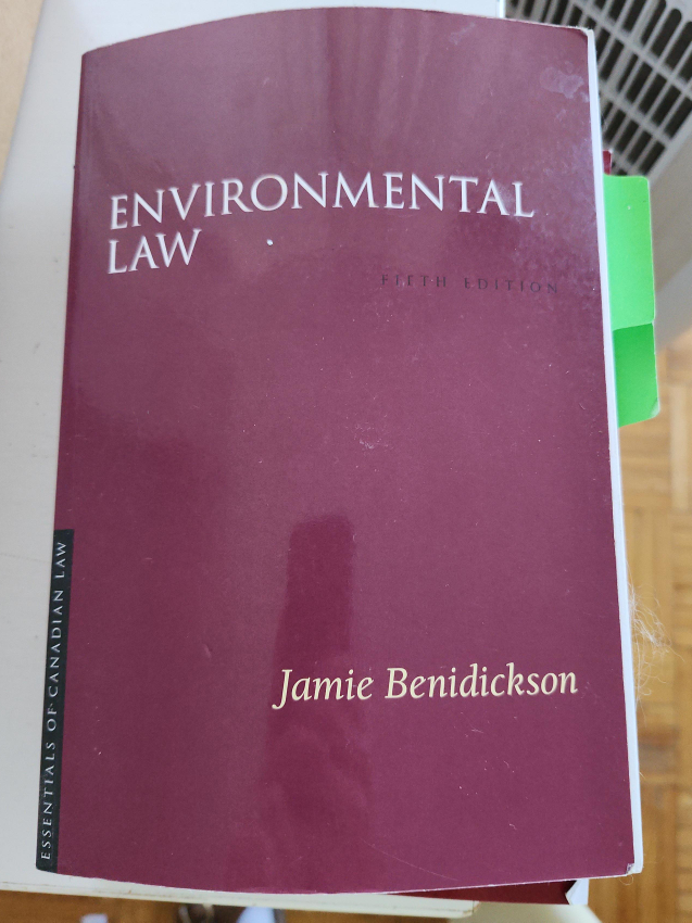 Environmental Law, Fifth Edition by Jamie Benidickson thumbnail