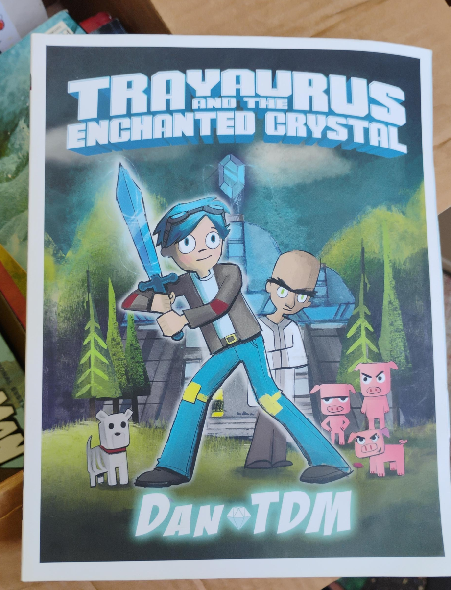 Trayaurus and the Enchanted Crystal Book by DanTDM