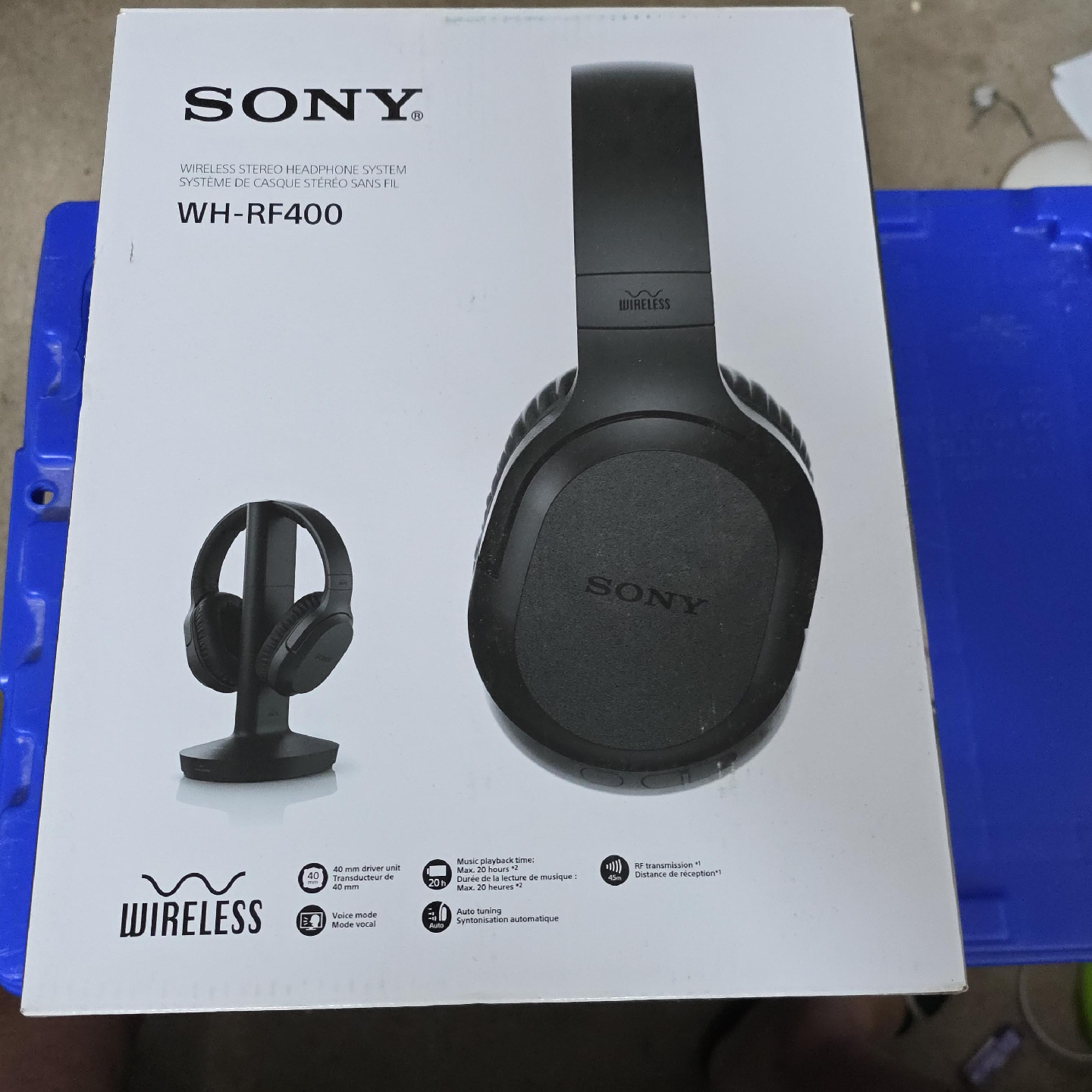 Sony WH-RF400 Wireless Stereo Headphones - Like New!