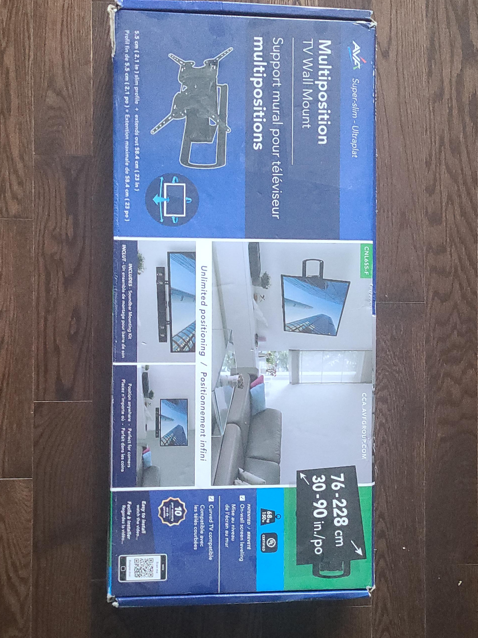 AVA Multiposition TV Wall Mount 30-90 in
