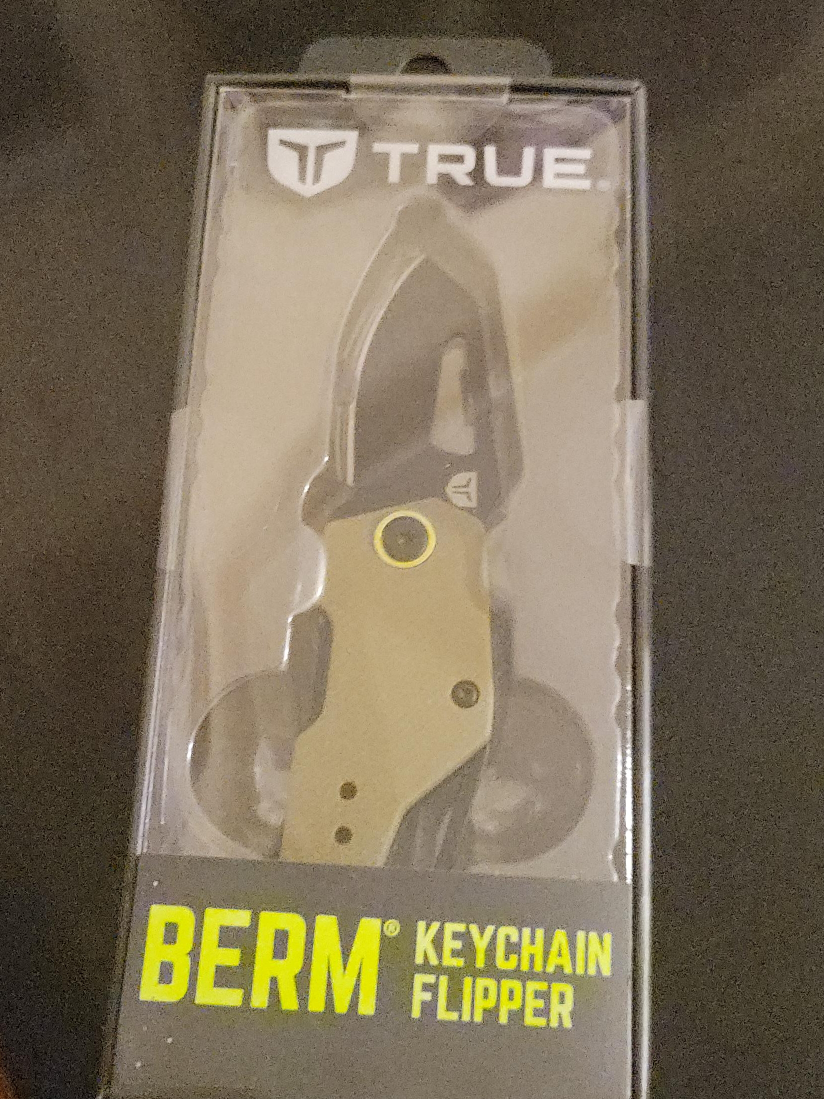 New TRUE Berm Keychain Flipper Knife thumbnail