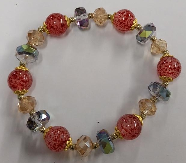 Red Beaded Bracelet