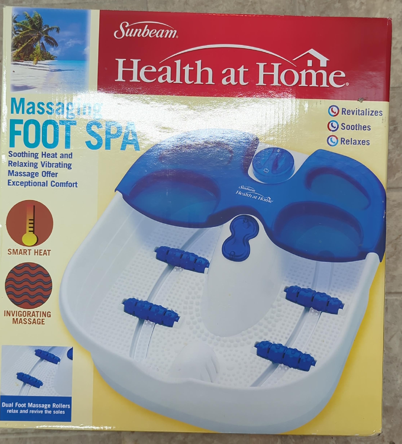 Sunbeam Health at Home Massaging Foot Spa