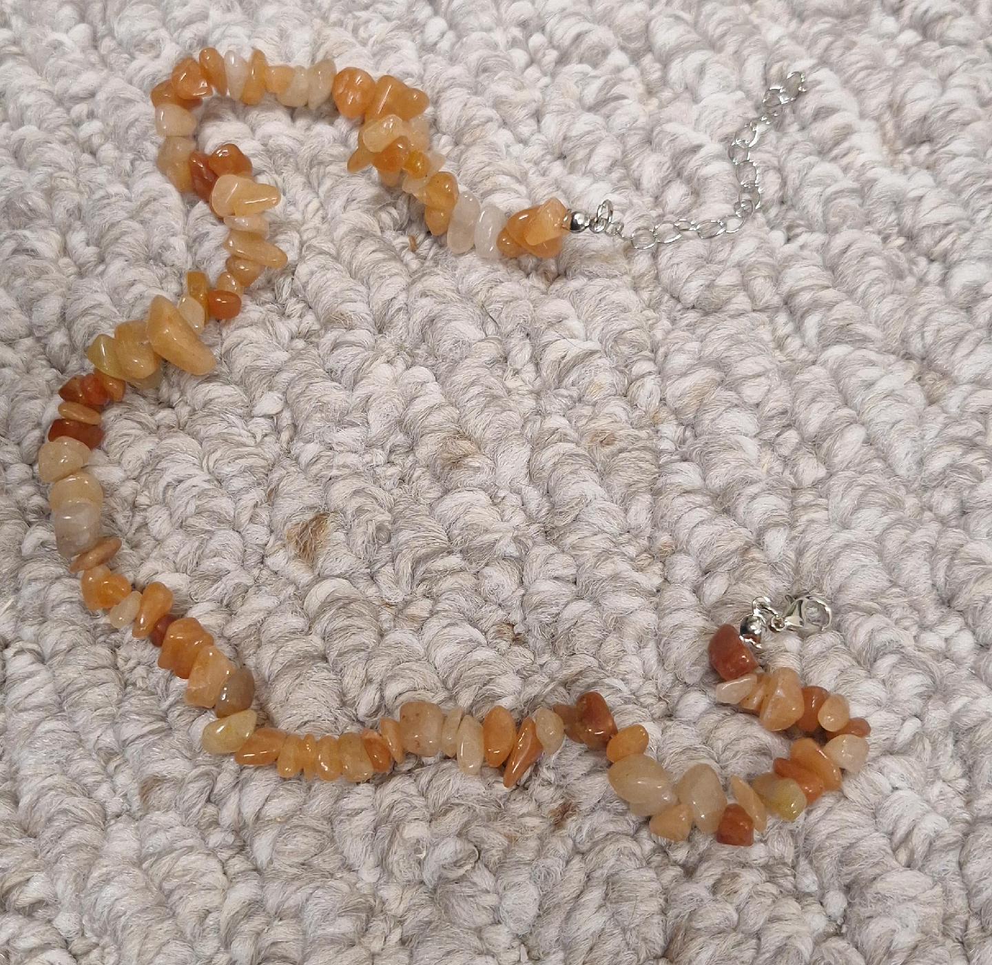 Orange Stone Chip Necklace thumbnail