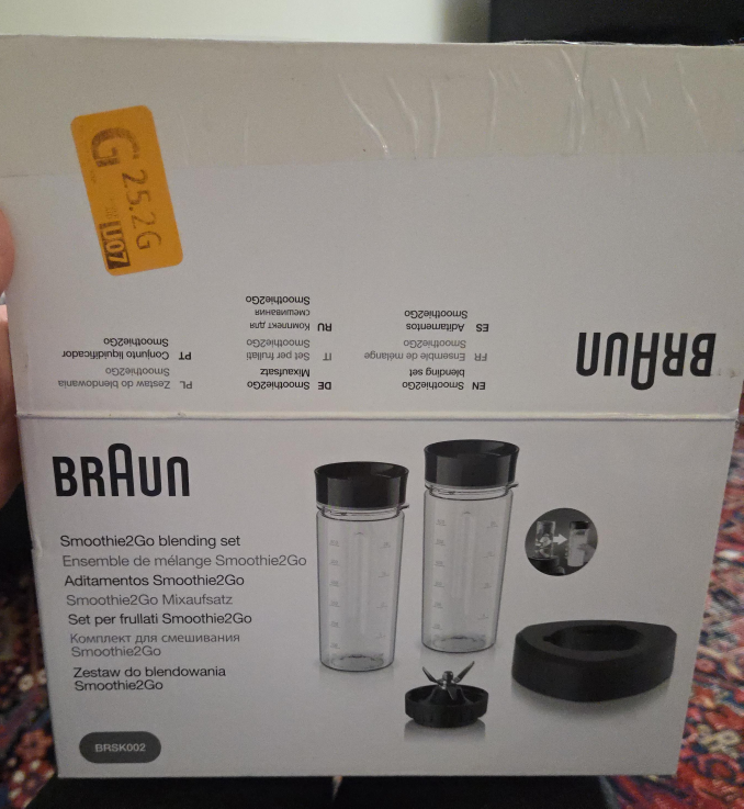 New Braun TriForce Smoothie2Go Blending Set thumbnail