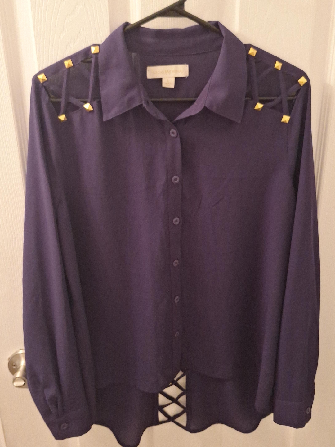 Nicki Minaj Purple Blouse - Size L thumbnail