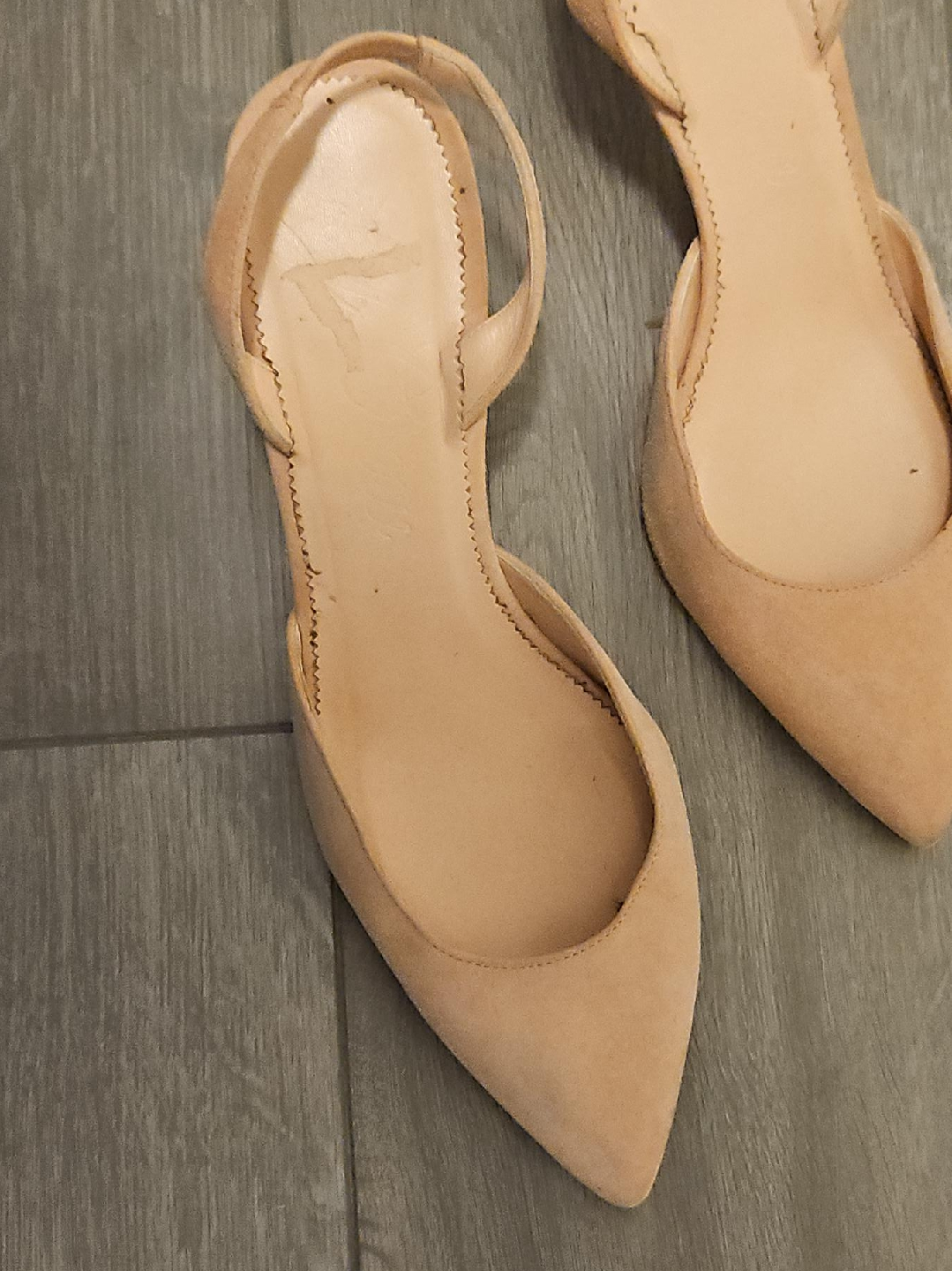 J.crew Beige Slingback Heels image indicator(1)