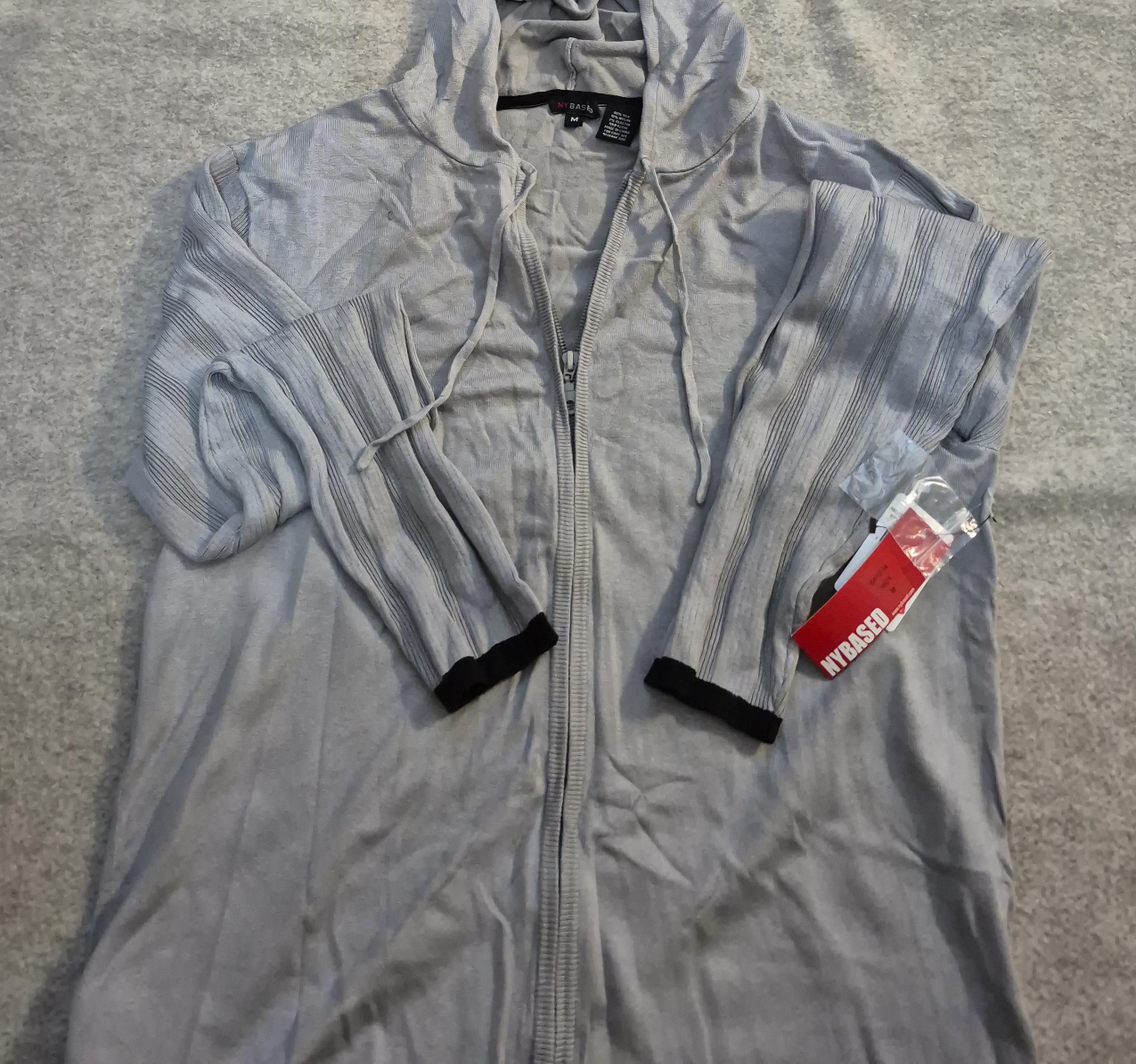 NY Based Gray Hoodie - Size M thumbnail