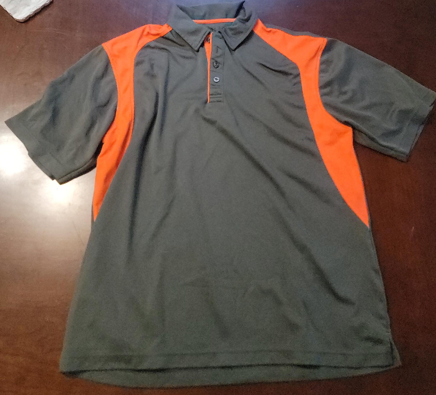 Grey and Orange Polo Shirt thumbnail